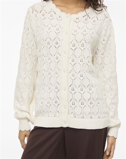 Vila - VILOwen Strik Cardigan - Cloud Dancer